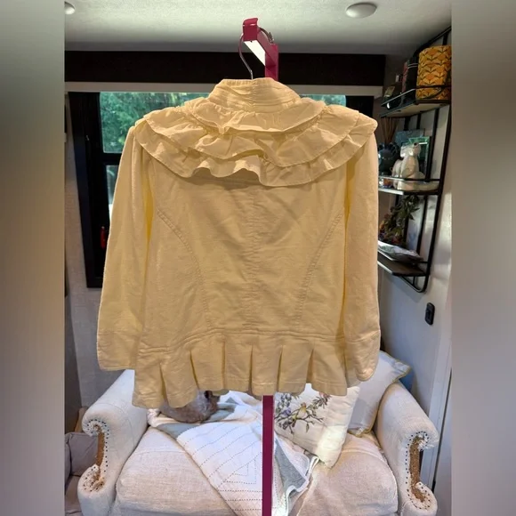 Nick & Mo Cream Button-Up Jacket XL (runs small) - Picture 2 of 5